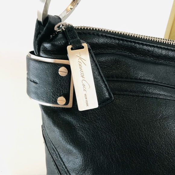 Kenneth Cole Black Leather Handbag - Picture 2 of 15
